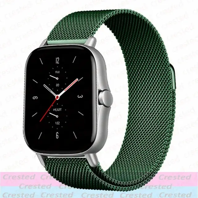 Sleek Milanese Metal Watch Bracelet - Adjustable 20mm/22mm Band