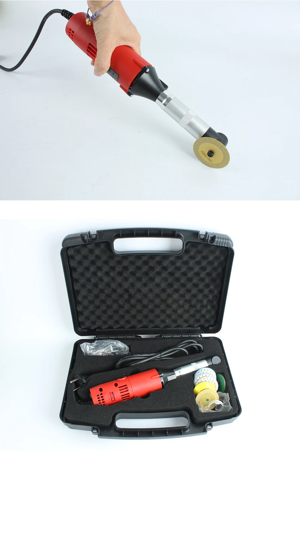 550W Multi-Functional Electric Angle Grinder 90-Degree Elbow Grout Cleaning Mach
