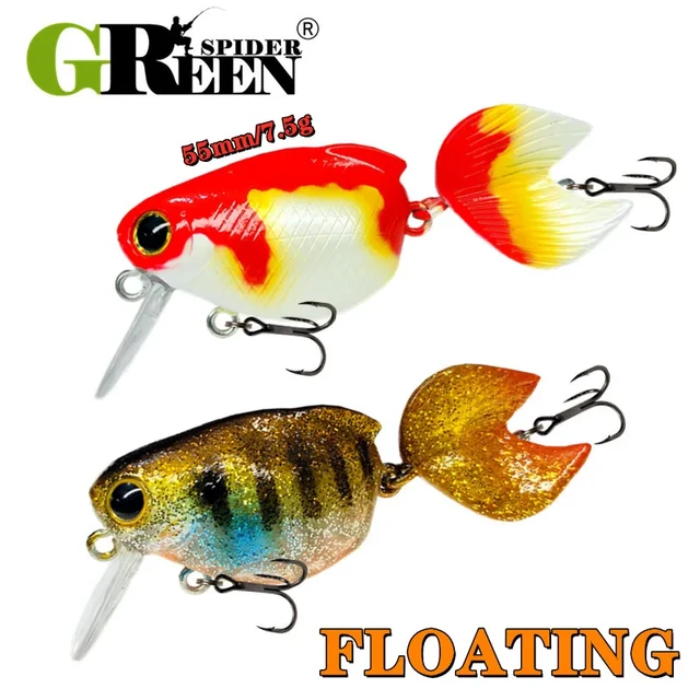 Goldfish Floating Fishing Lure Crank 55mm 7.5g  Artificial Surface Fishing  Baits - Fishing Lures - Aliexpress