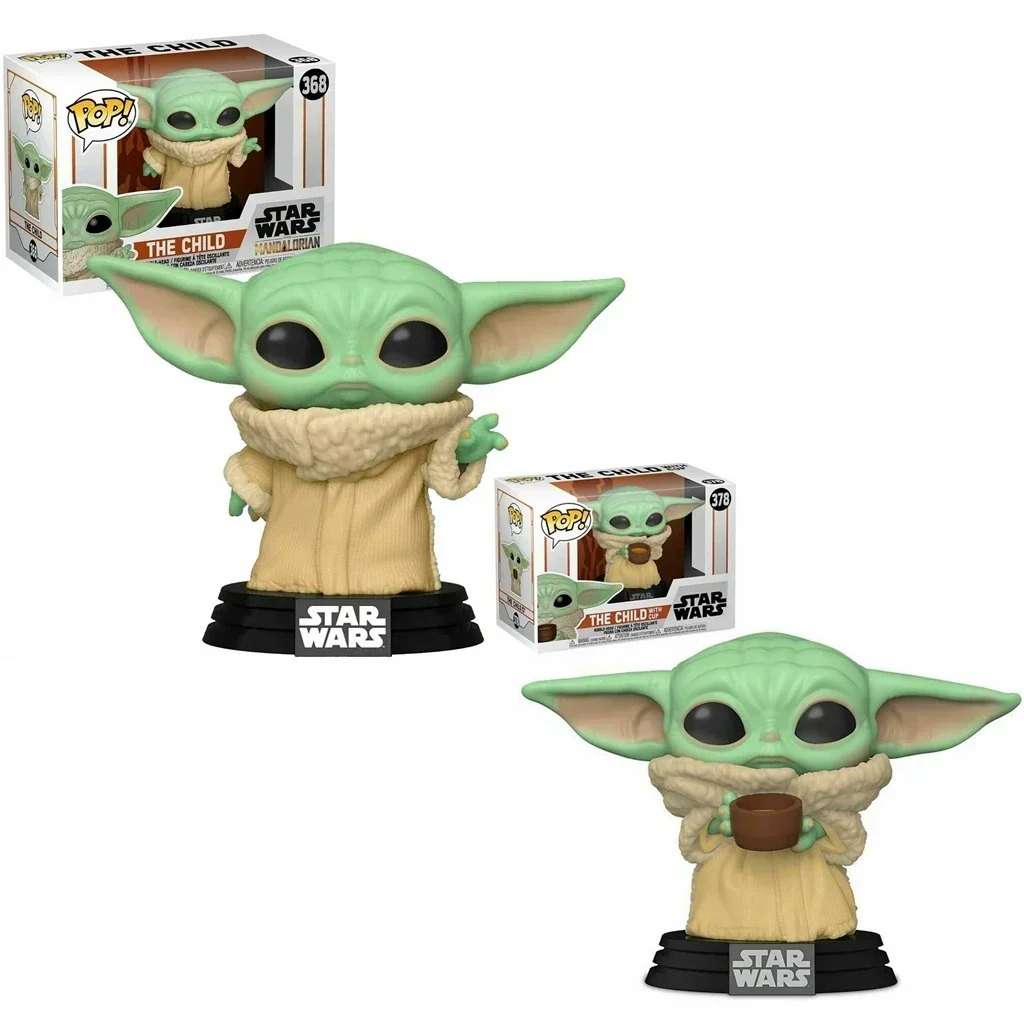 thumbnail image 1 of FUNKO Pop STAR WARS THE CHILD Baby Yoda #368 378# Figura de acción de vinilo Colección Modelo Juguetes para niños Regalo de cumpleaños, 1 of 5