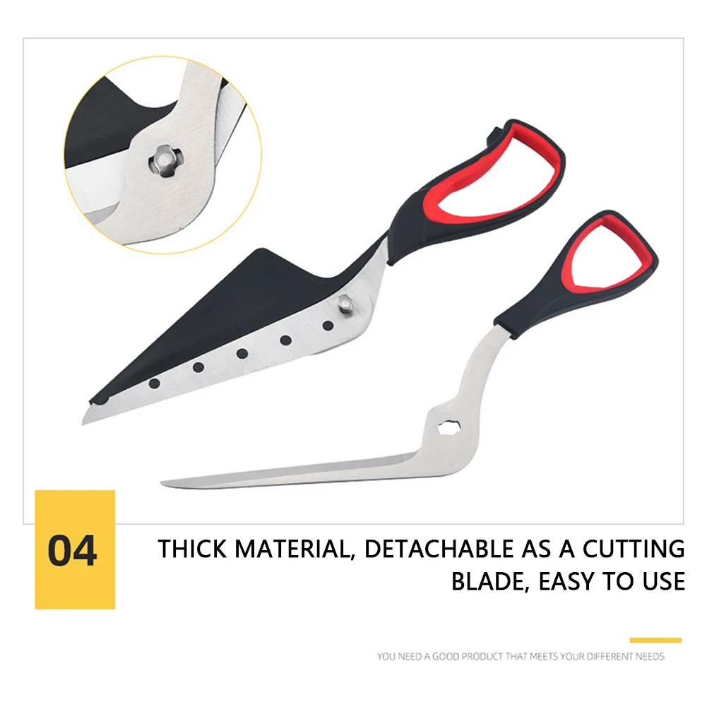 Professional Pizza Scissors Detachable Sharp Stainless Steel Blade Pizza Cutter Scissors Labor-Saving Spatula Slicer Tool, pizza cutter,pizza knife