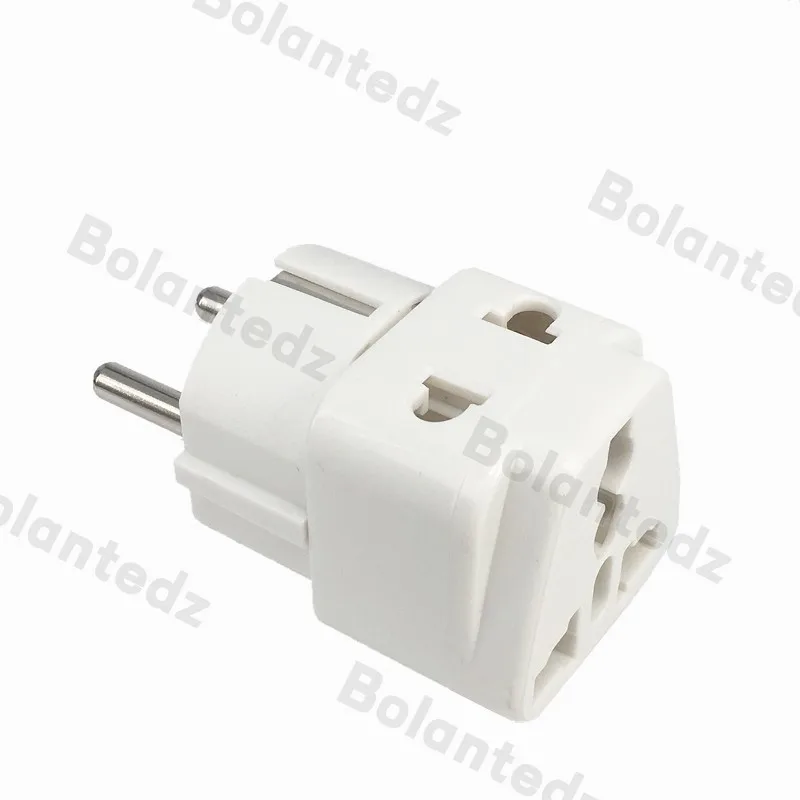 Universal Travel Plug Adapter (White/Black/Copper) - Type E/F