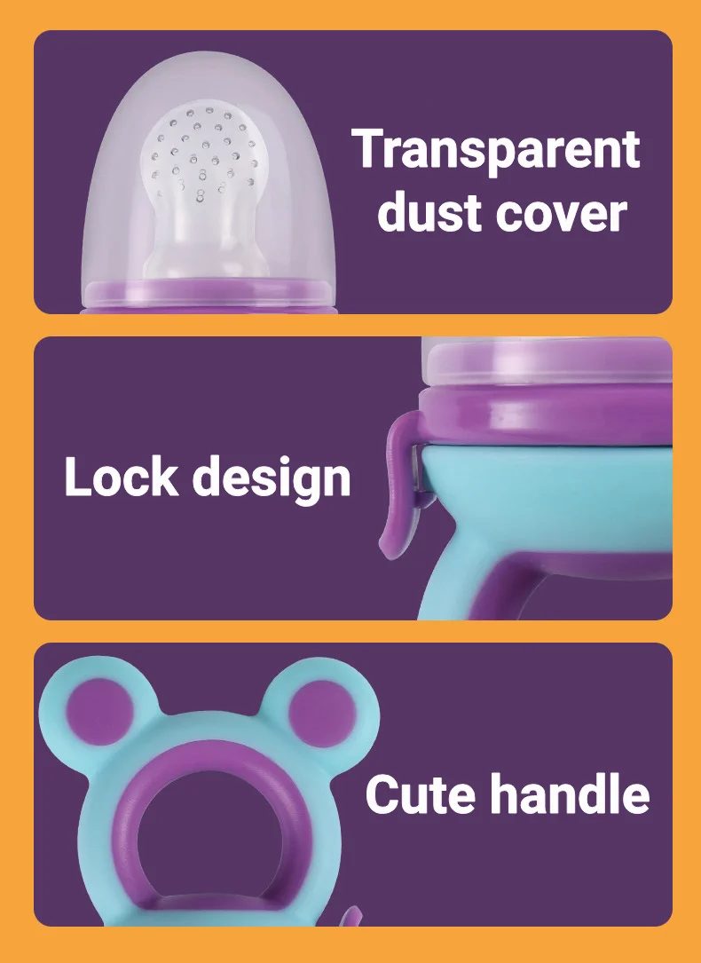 الطفل مصاصة الفاكهة المغذية الطفل شبكة من السيليكون حقيبة مصاصة الغذاء الصف الفاكهة والخضروات المغذية التمريض طفل لعبة التسنين