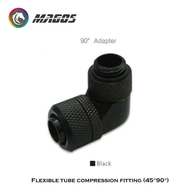 Angled 45 90 Degree + 9.5*12.7MM Hose Connector Compression Fitting For G1/4  3/8