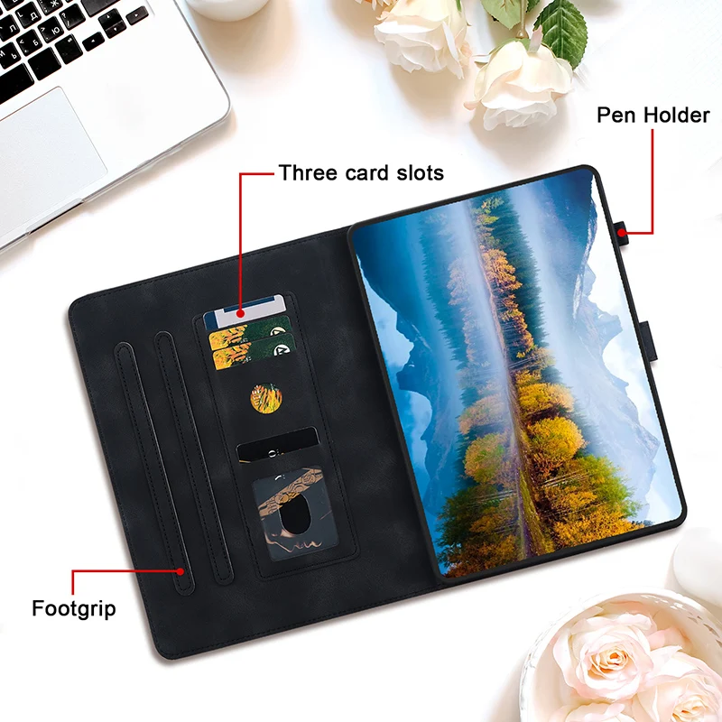 Premium PU Leather Tablet Stand Cover - Elegant, Durable, and Versatile Design
