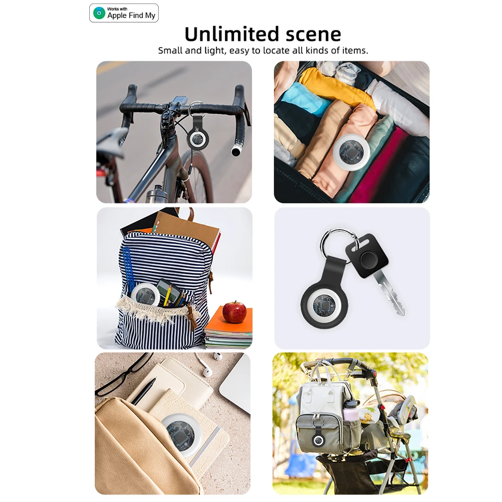 Bluetooth Tracker Keys Finder and Item Tracker Tags MFI Certification for Car Keys & Phones Bags and More Remote Control Finder