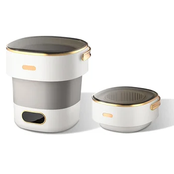 13L Portable Washing Machine for Underwear & Socks, Foldable Mini Washer with 3 Wash Modes and Spin Dryer, for RV and Travel 1
