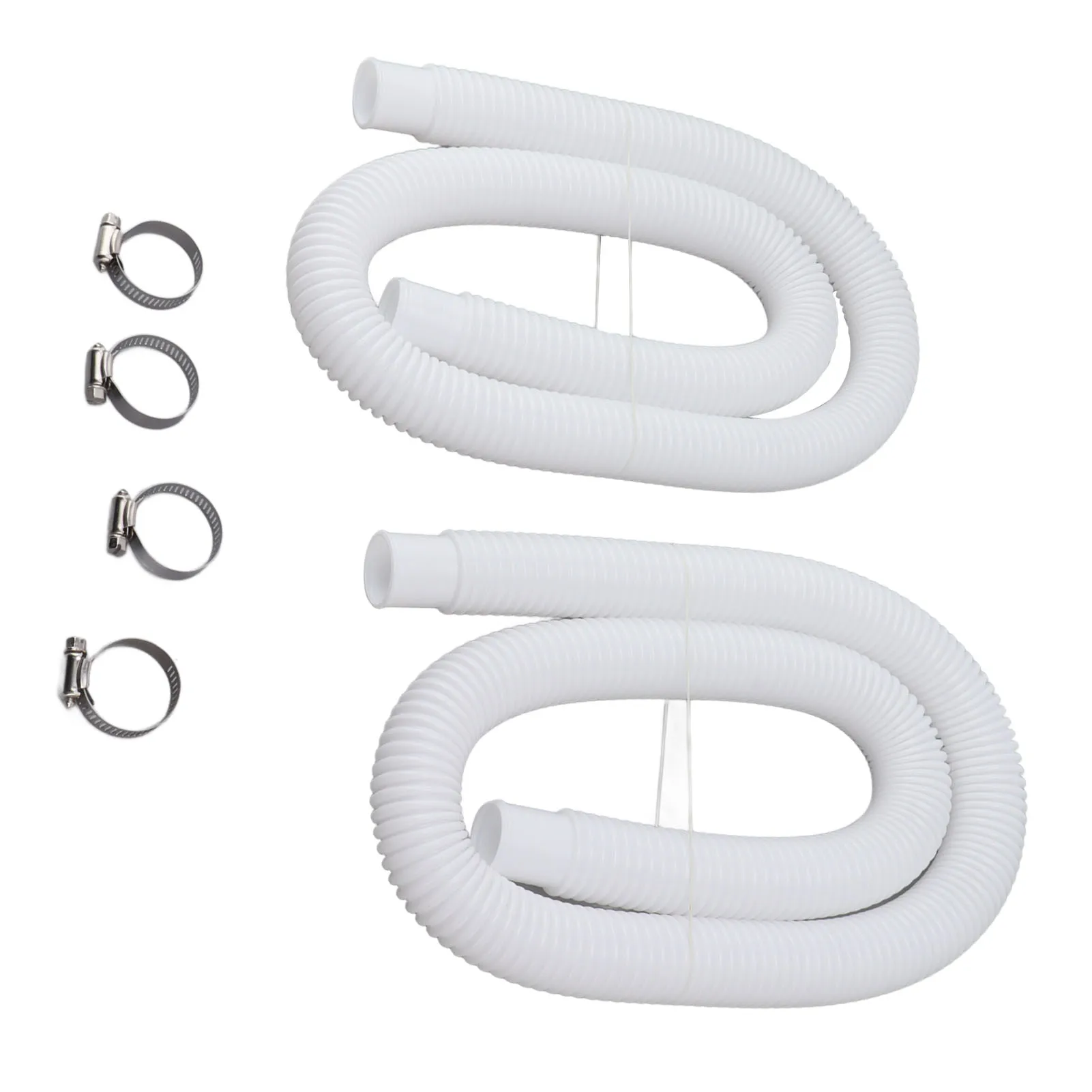 Leakproof Replacement Pool Tubes with Hose Clamps Swimming Pool Replacement Hose for 300 330 530 1000 Gallon Pool Pump 6