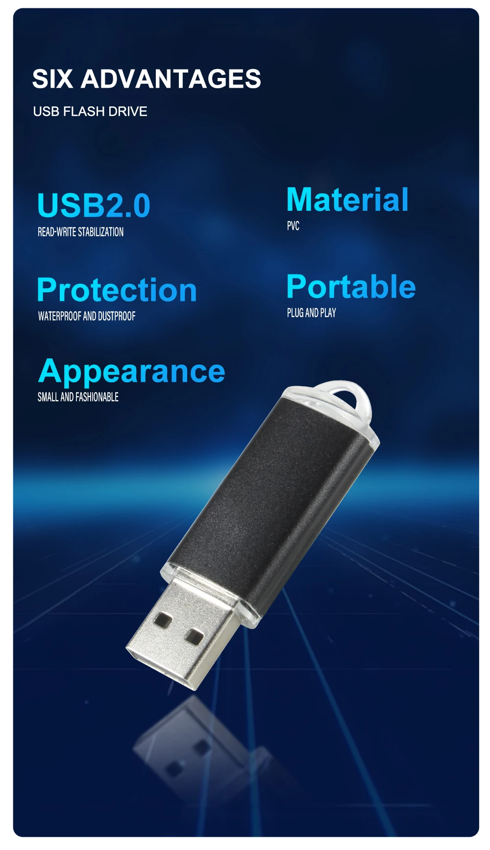 High Speed USB Flash Drive 1GB/2GB Metal Memory Stick 128GB USB 2.0 PenDrive 256M/512M флешка Waterproof Memory Disk Gift