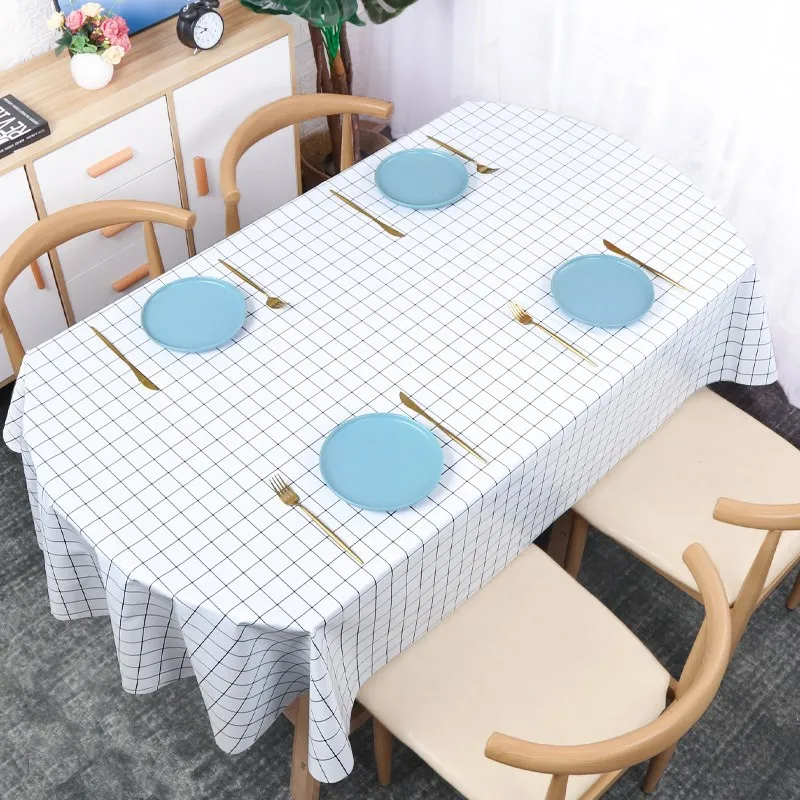 

Washable and anti scalding oval table cloth, table mat, household tea table cloth