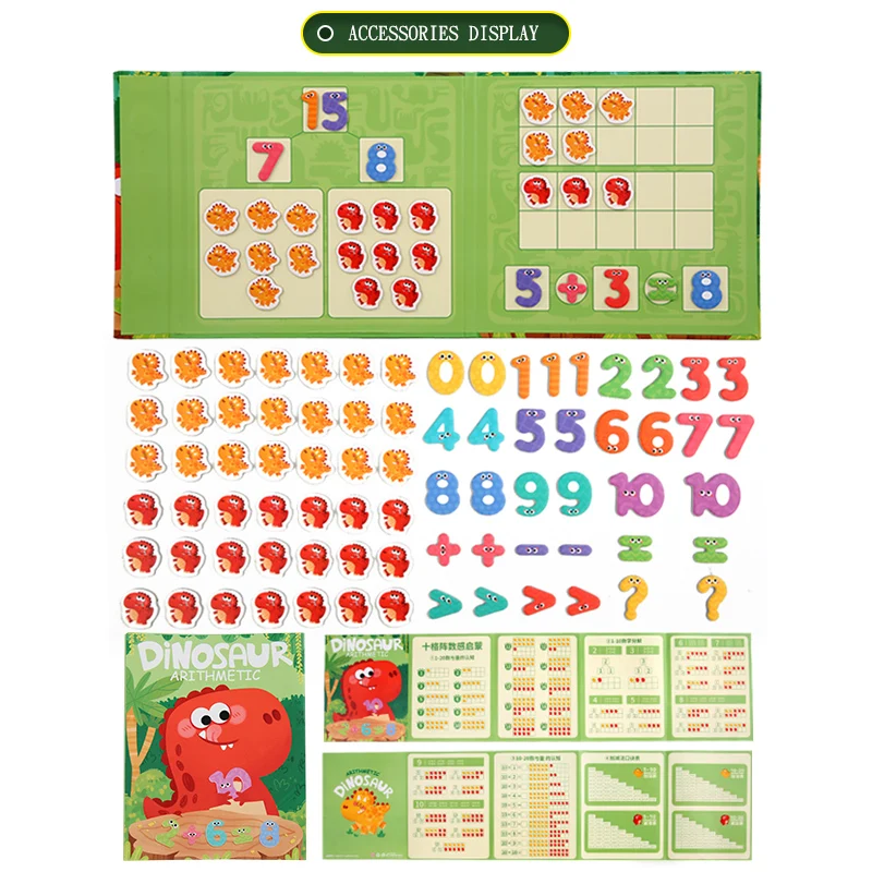 Educational toys math toys magnetic toys learning puzzle toys teaching aids toys kids math arithmetic magnetic stickers