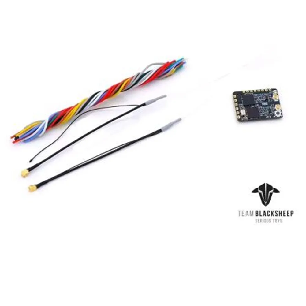Récepteur TBS Crossfire Diversity Nano RX 868/915 MHz pour Drone FPV Longue Portée, avec antennes dipôles et connectique