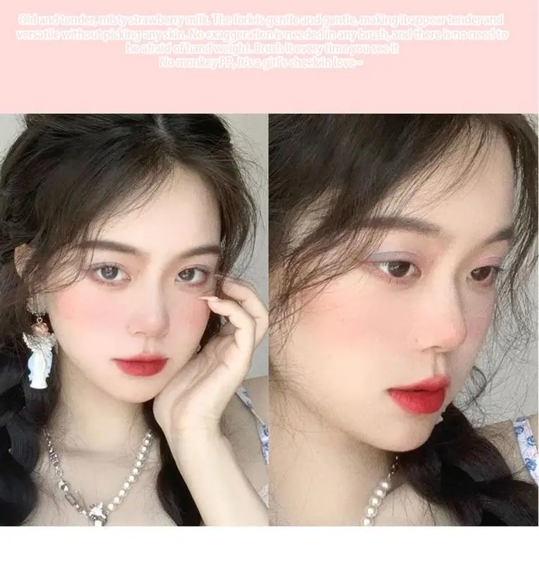 7 PCS Korean Makeup Set - Blush Concealer Eyebrow Pencil Eyeliner Mascara Lip Gloss Eyelash Curler