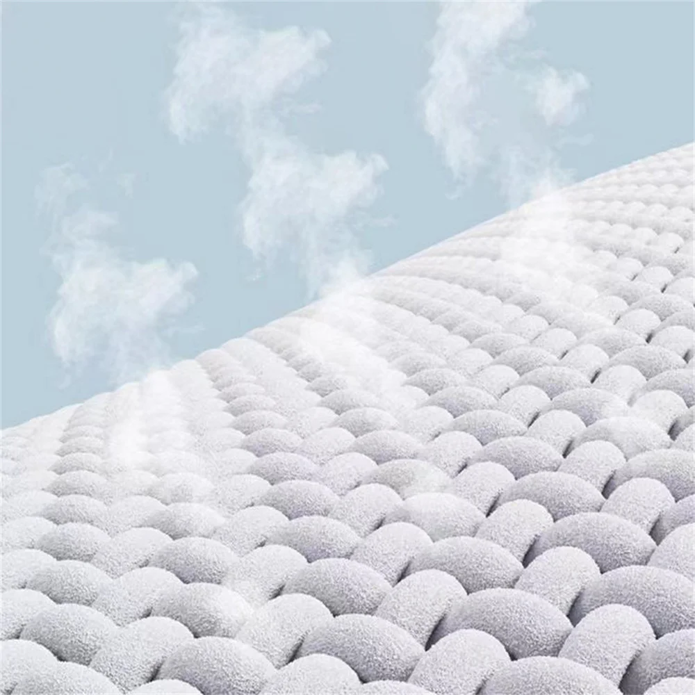 Floor Mat Bathroom Floor Mat Bathroom Mat Absorbent Bathroom Mat Bath Mat Anti Slip Mat Toilet Mat 1PC Bathroom Living Room Non-Slip Mat Memory Foam Embossed Velvet Carpet Cobblestone Floor Mat Home Furnishings