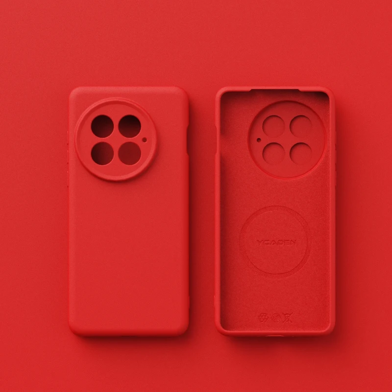 Premium Liquid Silicone Magnetic Case - Shockproof & Wireless Charging Compatible Back Cover