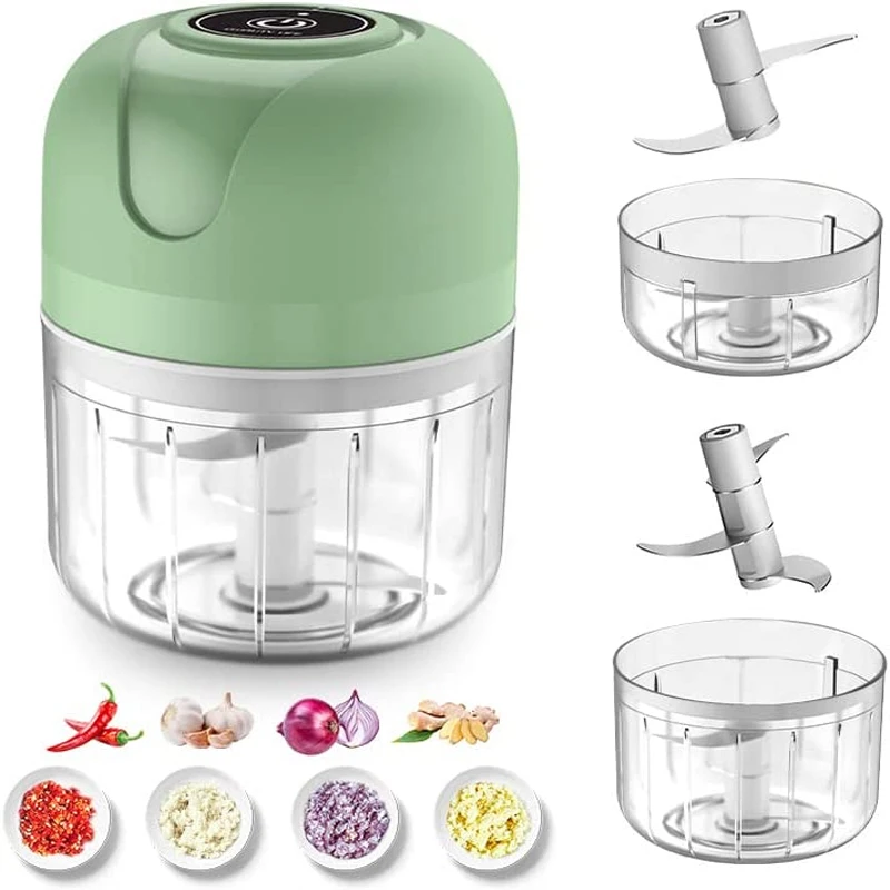 Electric Mini Garlic Chopper Household Small Garlic Masher USB Rechargeable Veggie  Chopper Portable Food Processor Kitchen Tools - AliExpress