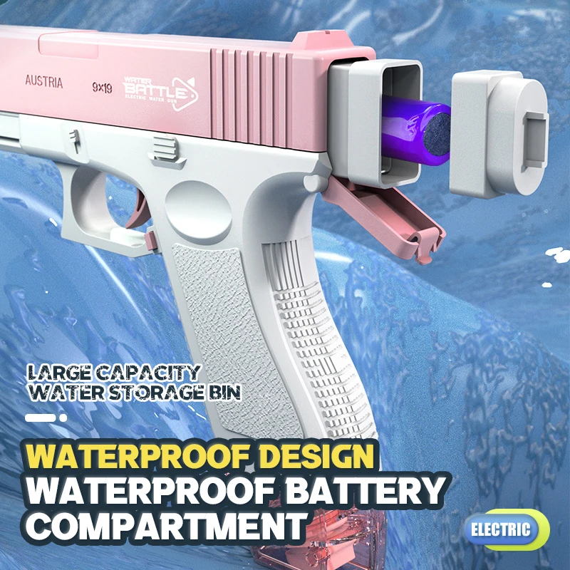 Automatic Electric Water Gun 10M Long Range Continuous Firing Boy Water Gun Outdoor Beach Splashing Parent-child Interactive Toy 3