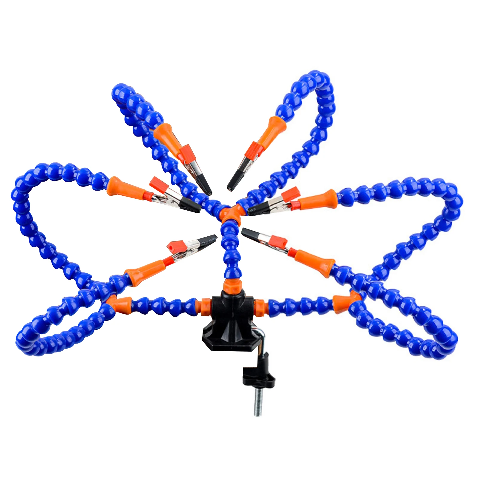 

Настольный зажим для пайки, лупа с подсветкой 3X, «третья рука», USB