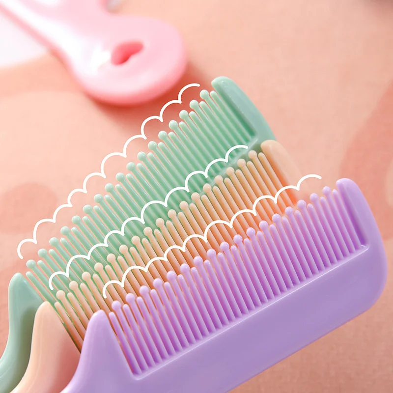 Baby Cute Kawaii Comb for Girls Boys Small Korean Style Cartoon Animal Floral Protable Hair Brushes Kids Hair Accessories Tool