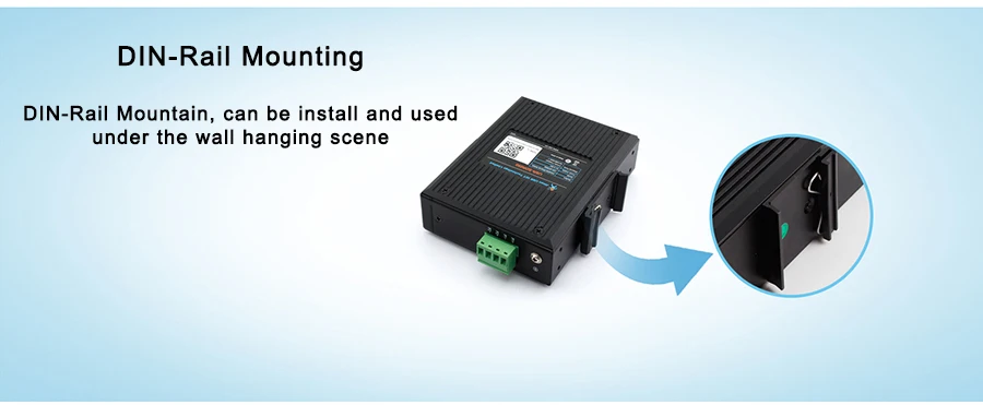 SDR050-L 5-LAN Ports 10/100M Unmanaged POE Industrial Ethernet Switch