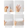 WORTHBUY Wall Mounted Mirror Cabinet Storage Box No Drilling Bathroom Shelf Multifunctional Plastic Cosmetic Organizer Box 4