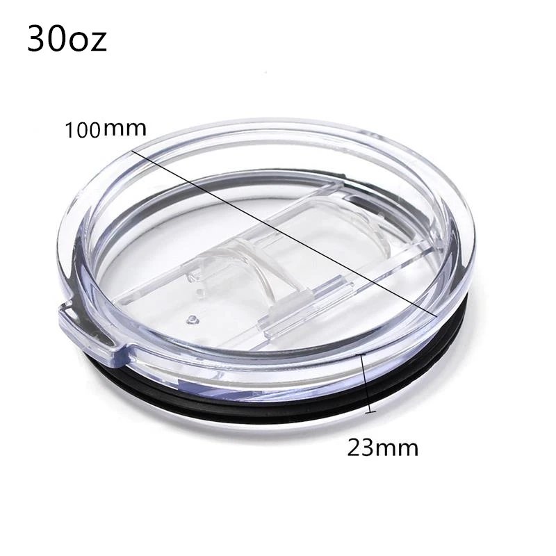 Description Picture 6 of itemNewest Food Grade PP 20/30 Ounce Splash Spill Proof Clear Mugs Cups Lid Replacement Fit Vacuum Lid For YETI Rambler Tumbler Cup