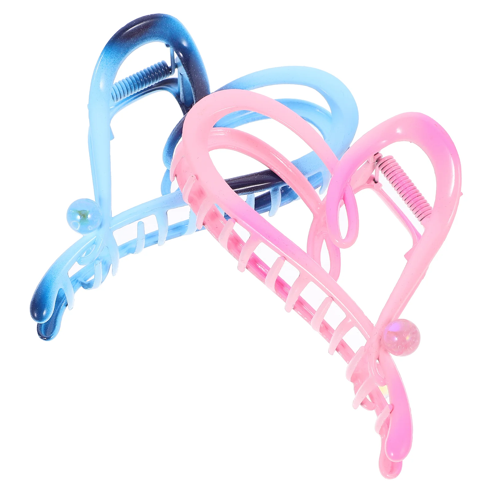 

2 Pcs Claw Clip Shark Hair Claws for Thick Large Clips Women Wild Accessories Heart Shaped