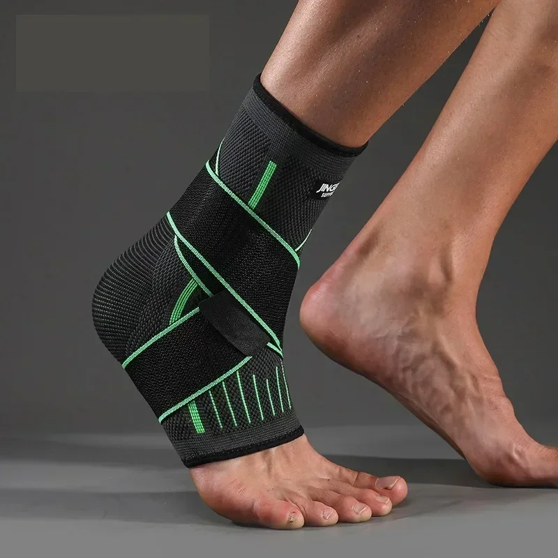 1Pcs Men Women Foot Joint Ankle Protector  Elastic Knitted Sports Ankle Support Brace For Cycling Yoga Basketball Volleyball