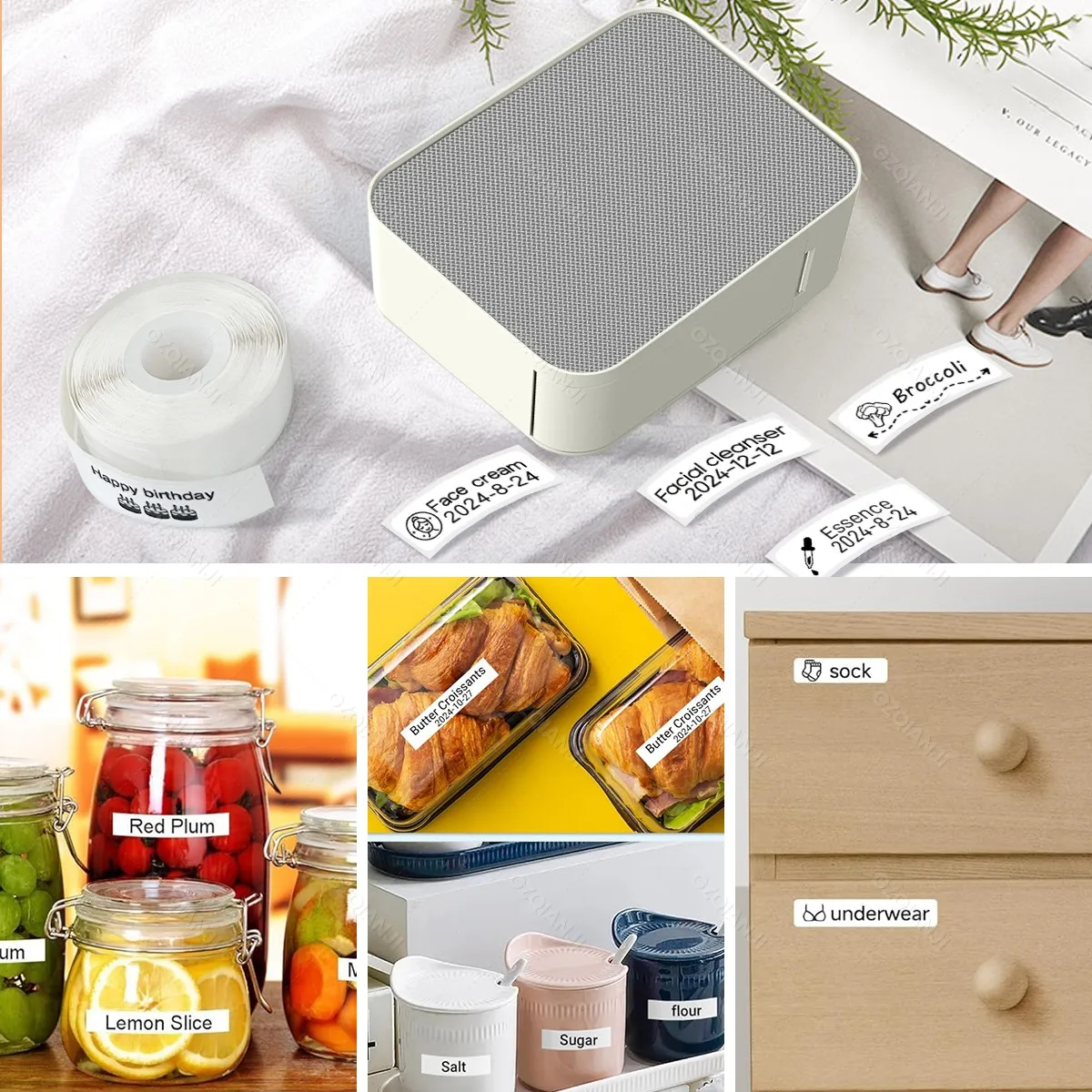 Marklife P15 New Color Label Printer Wireless Bluetooth Portable Thermal Printer Label Machine Mini Label Maker & Sticker Paper