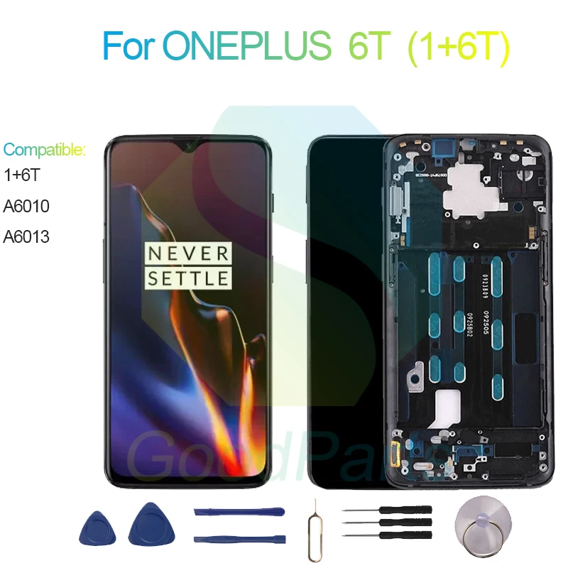 Для ONEPLUS 6T Замена экрана 2340*1080 A6010, A6013 1 + 6T ЖК сенсорный дигитайзер