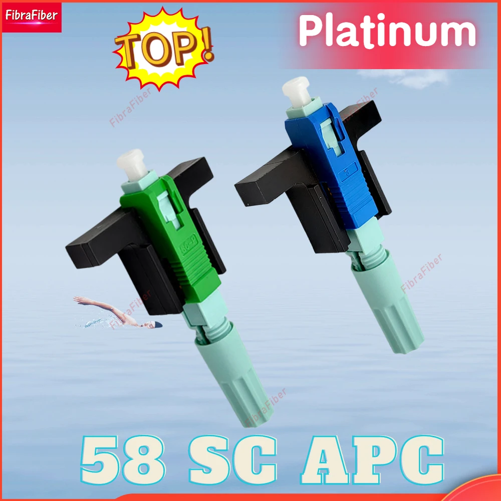 

Акция Новый SC APC UPC 58 мм SM одномодовый оптический соединитель FTTH инструмент холодного соединения SC UPC волоконный быстрый соединитель