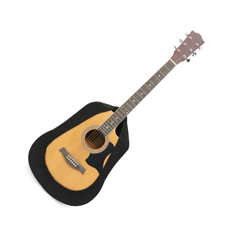 

yunyun Black Guitar Dust Cover Portable Sleeve Cover Flannel Dustproof Cover Music Bass Electric Guitar Protective Cover