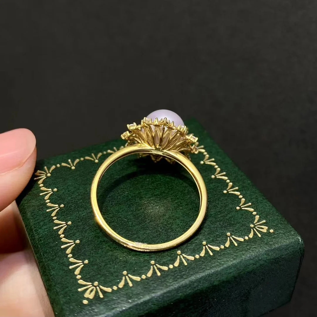 Рисунок 2 - JY2023 DIY 18K кольца 8 мм жемчужные