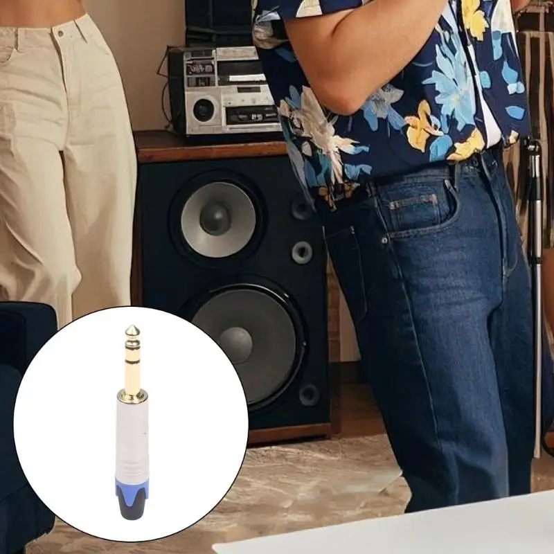 31BA 6,35 mm Stereo-Stecker 1/4 Zoll Audio-Anschlüsse für die Reparatur von DIY-Mikrofonkabeln – Detail 9