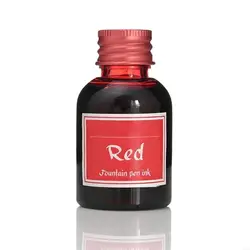 Vibrant 30ml Fountain Pen Ink for School and Office Supplies (Red)