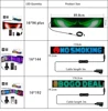 RGB LED Car Sign Animation LED Matrix Pixel Panel DIY Programmable Bluetooth App Control LED Panel Flexible Display Light 6