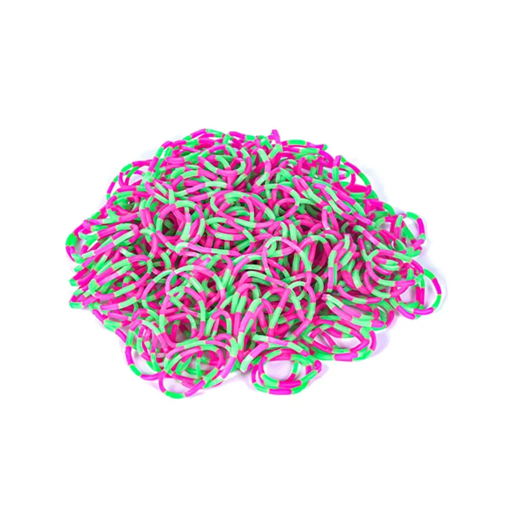 Vibrant Elastic Rubber Loom Bands Kit for Kids - DIY Crafting and Jewelry Making Supplies (600 Pieces)
