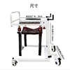 Medical Silent Pulley Disabled Transfer Wheel Chair Commode Chair Elderly Portable Toilet 5
