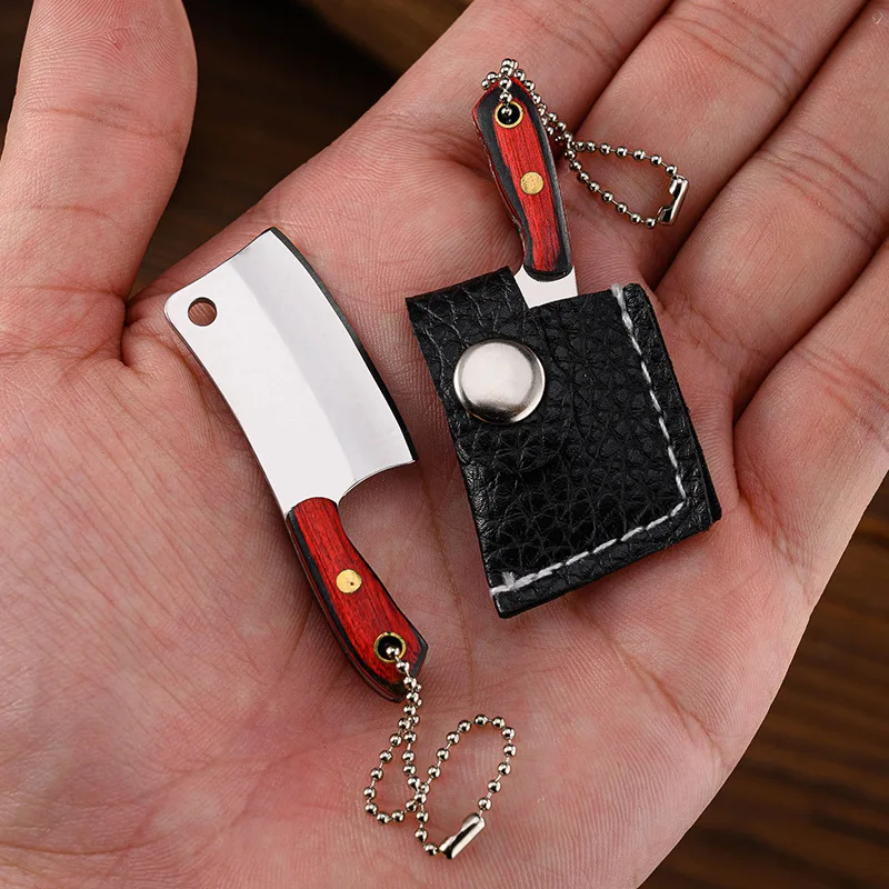 Mini Coltello Da Cucina Unboxing Portatile Piccola Lama Bottiglia Di Vino Apertura Carta Taglio Edc Lama Fissa Portachiavi Coltello