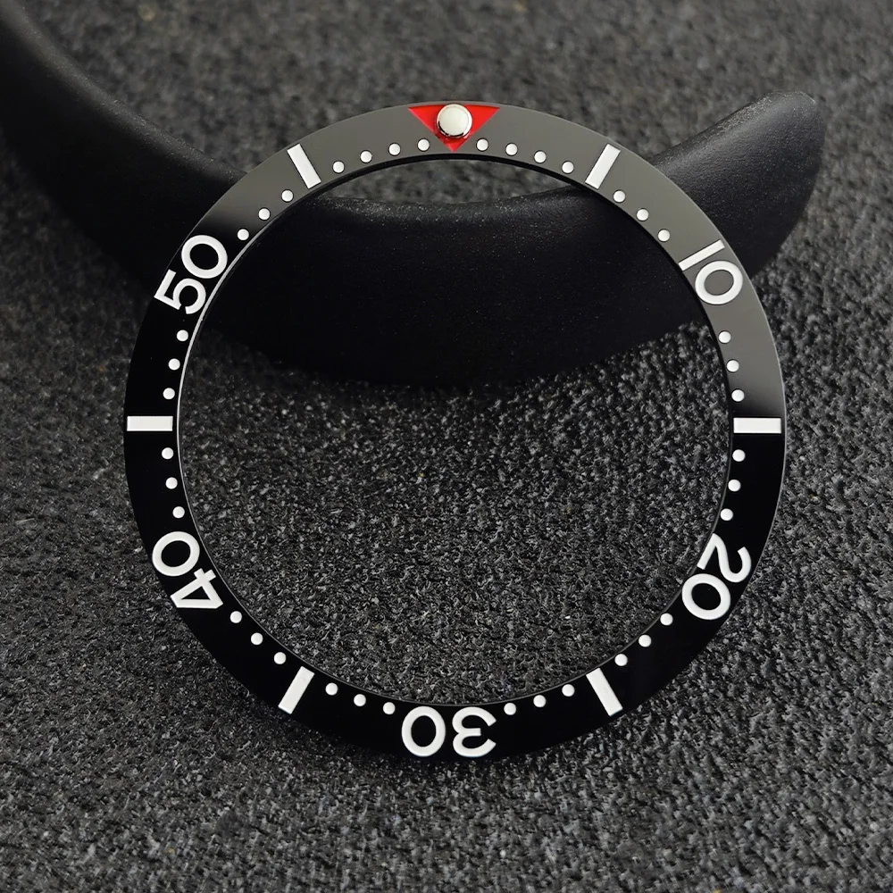 Blue-Green Luminous Ceramic Watch Bezel Insert - Flat Design