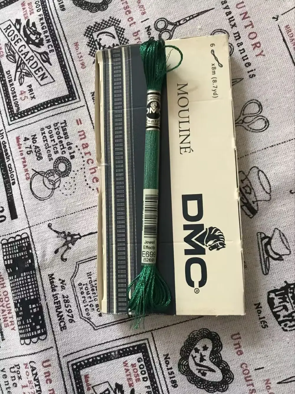 Different Set Original DMC Brand Light Effects Metallic Embroidery Floss 8 Meters 1pcs 6 Strands Cross Stitch Thread