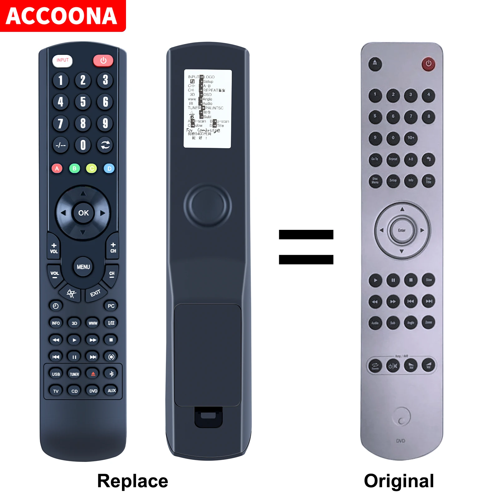 Telecomando Rc-540D Per Lettore Dvd Cambridge Audio Capodanno 540D