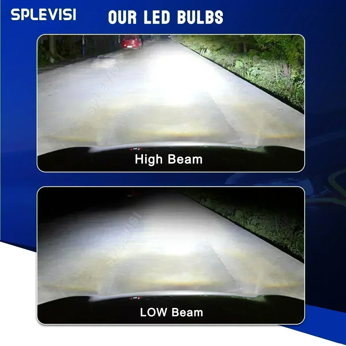 thumbnail image 2 of For Jeep Liberty 2008 2009 2010 2011 2012 2013 LED Headlight Bulbs H13 9008 High And Low Beam 2 of 13