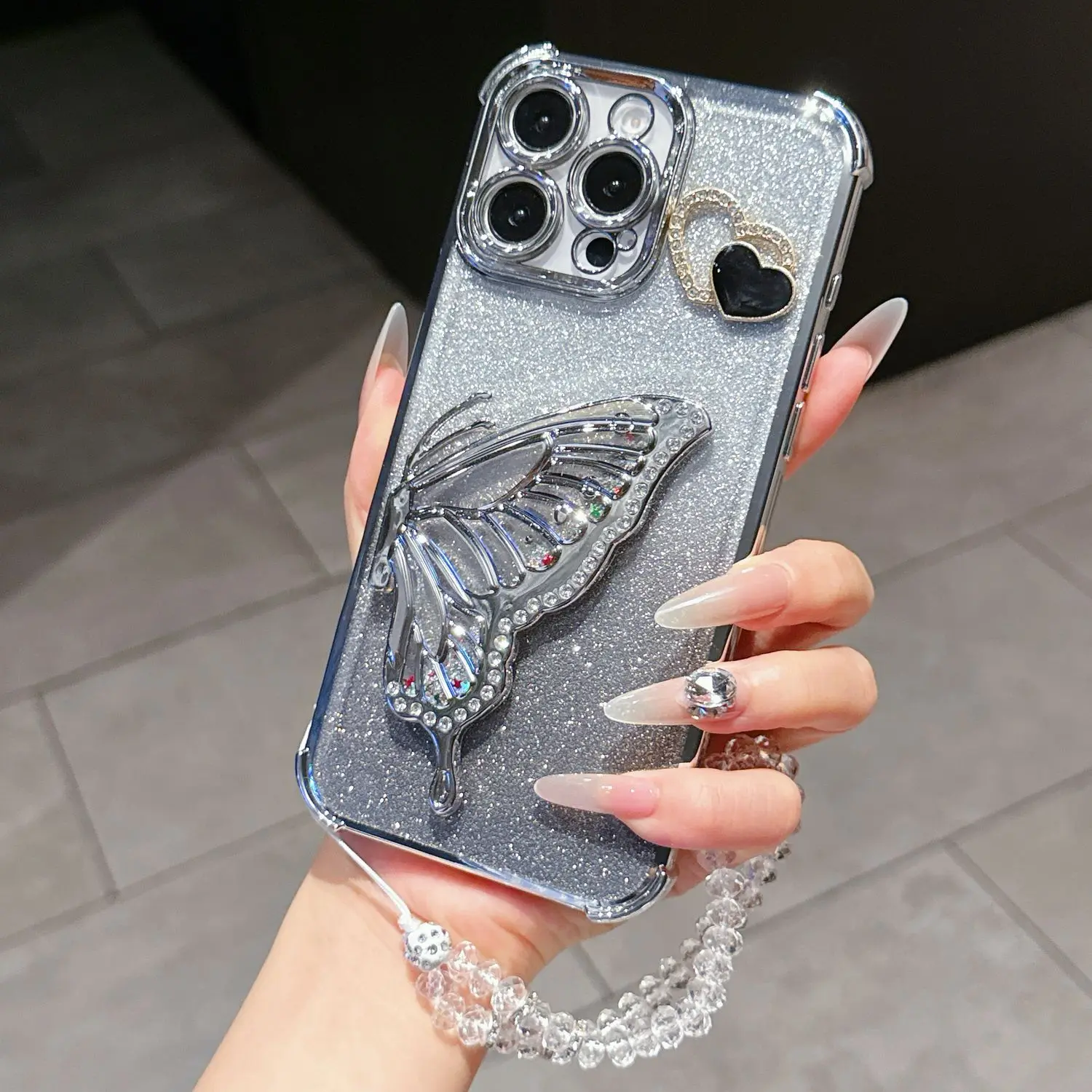 Premium Magnetic Plating Clear Shockproof Silicone Case