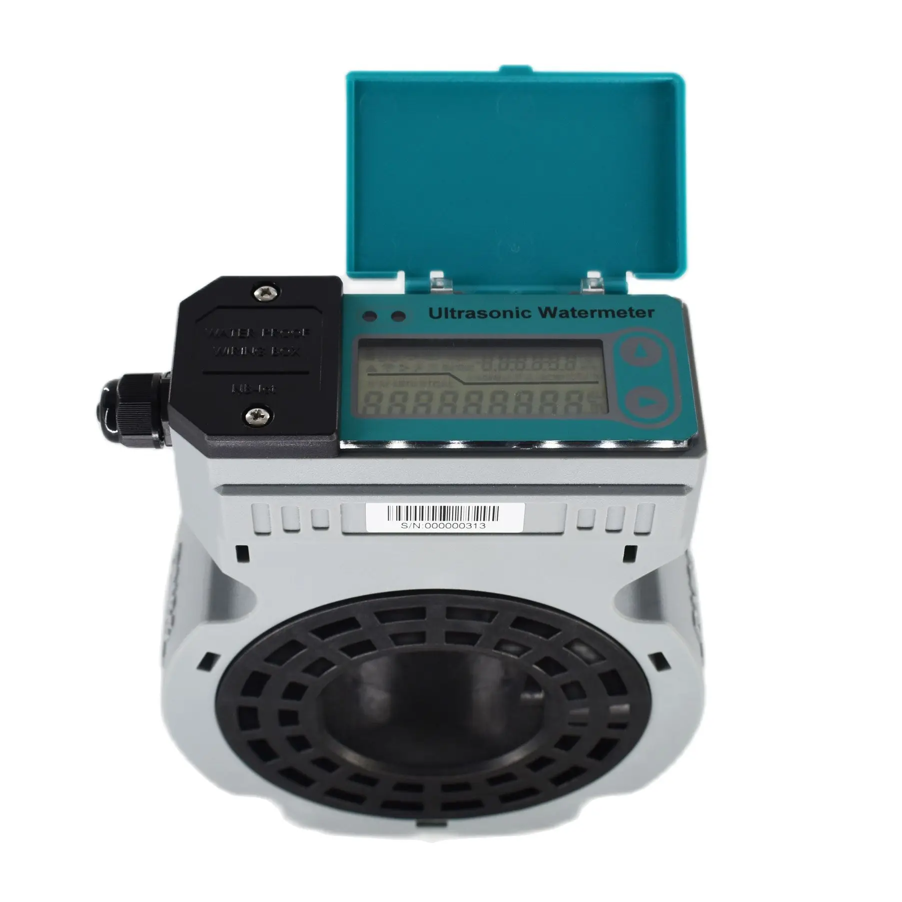 Water Flow Meter Battery Powered Ultrasonic DN50 DN65 DN80 DN100 DN125 DN150mm RS485 digital IP68 Sandwich-type