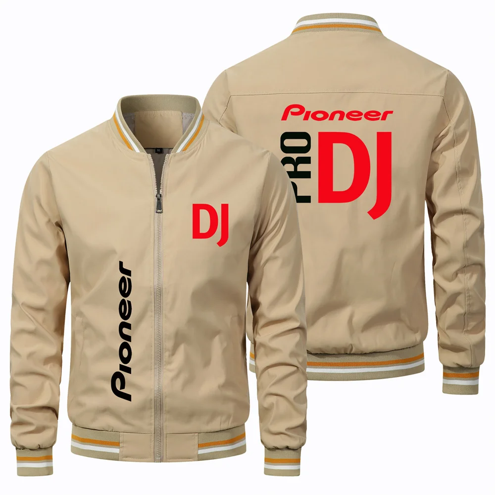 Fashion Hot Sale Biker Jacket Music Festival Baseball Jacket Pioneer DJ Printed Jacket Men Women Oversized Pilot Jacket Clothing
