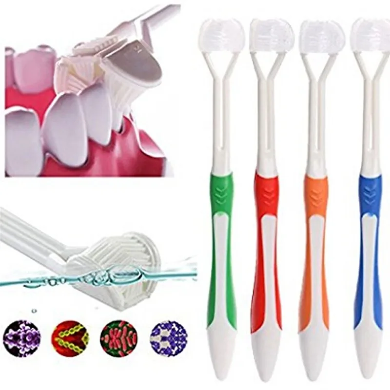 

Baby Toothbrush Three Sided Safety Soft Brush Children Oral Hygiene Care Cleaning Kids Teeth Brushes kinderen tandenborstel