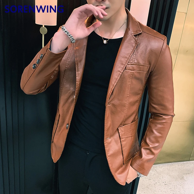 Dress Suit Coat men's jackets men's Business leather jackets men's