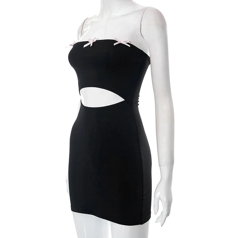 Tube Dress y2k Women Fairy Grunge Clothes Off Shoulder Strapless Sleeveless Bodycon Dress with Bow 2000s Party Dresses 6 Tube Dress y2k Women Fairy Grunge Clothes Off Shoulder Strapless Sleeveless Bodycon Dress with Bow 2000s Party Dresses