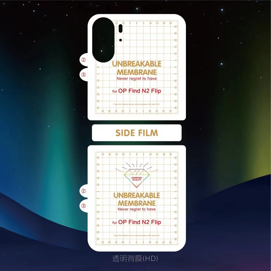 Front Back Hd&Matte Hydrogel Film Screen Protector For Oppo Find N2 Flip Unbreakable Membrane Film For Oppo Find N2 Flip